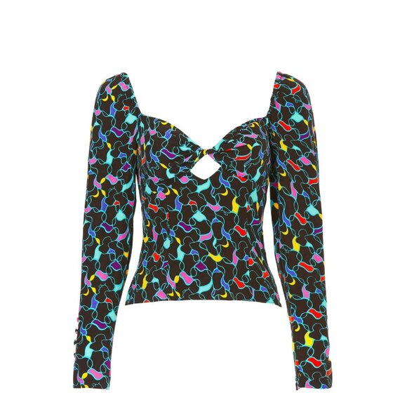 PRE OWNED $225 STAUD JOSEPHINE TOP N US SIZE 2 - Picture 2 of 8